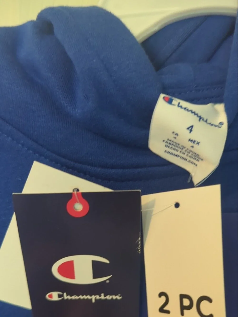 Champion Kids Royal Blue Hoodie and Jogger Set